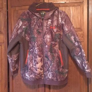 Boys camo UA Storm hunting set.